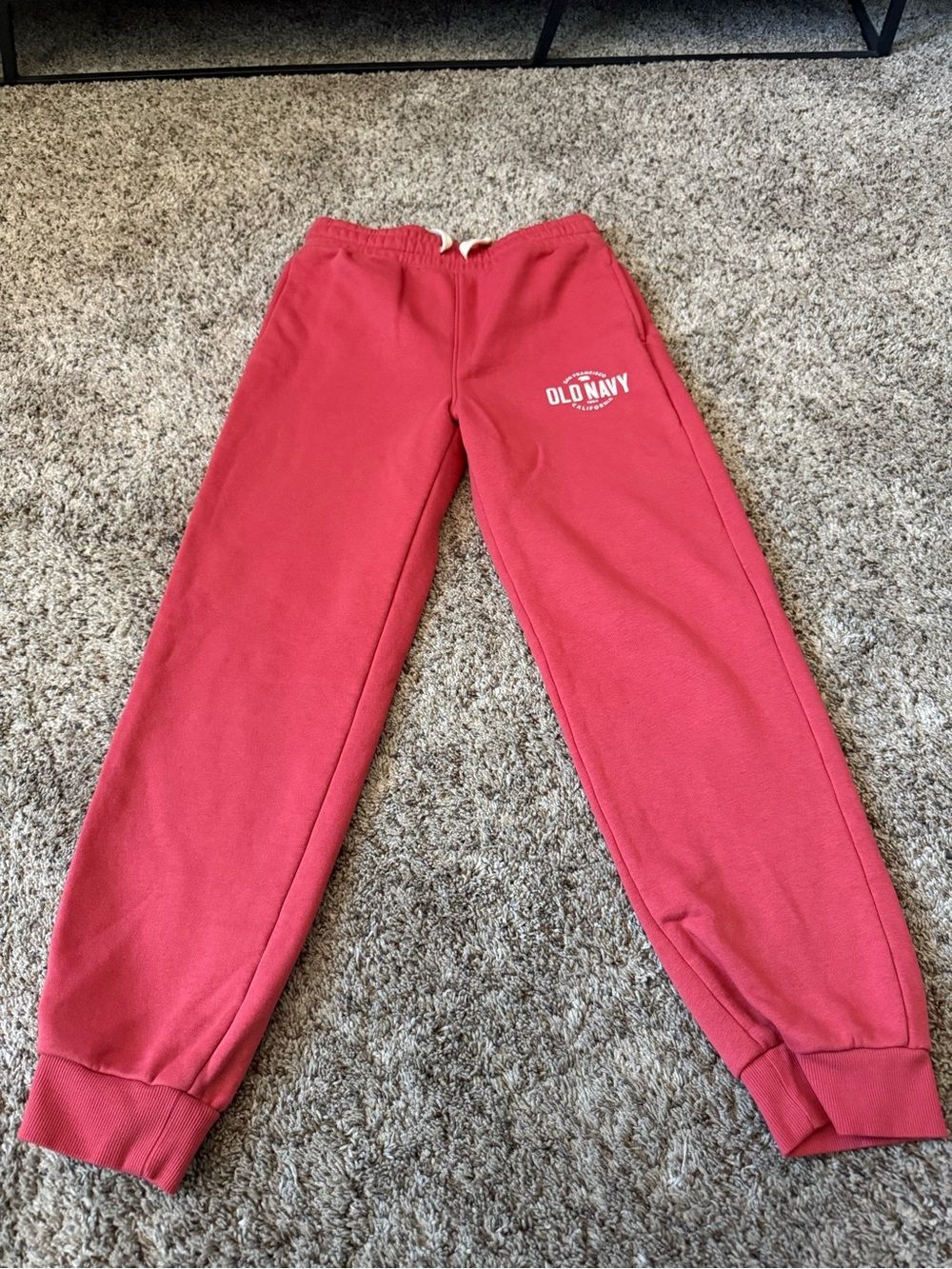 Old Navy Kids Pink-Red Sweatpants with Logo